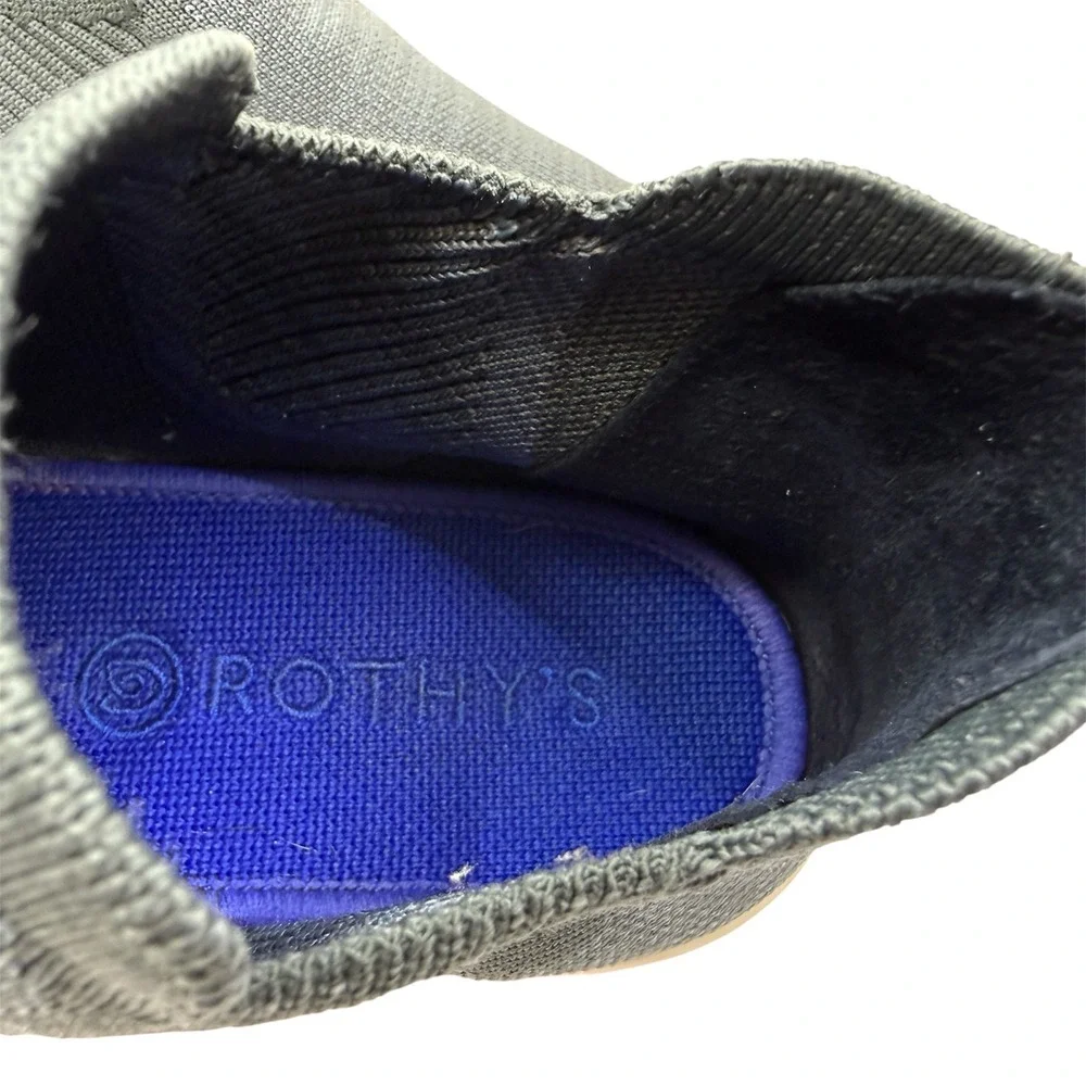Rothy's The Ankle Sneaker Women's Size 9 Dark Grey Knit Slip On Comfort Shoes